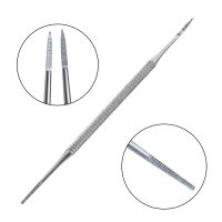 1Pcs Stainless Steel Toe Nail File Double Head Pedicure File Satin Edge Ingrown Toe Nail Lifter Pedicure Clean Manicure Tool