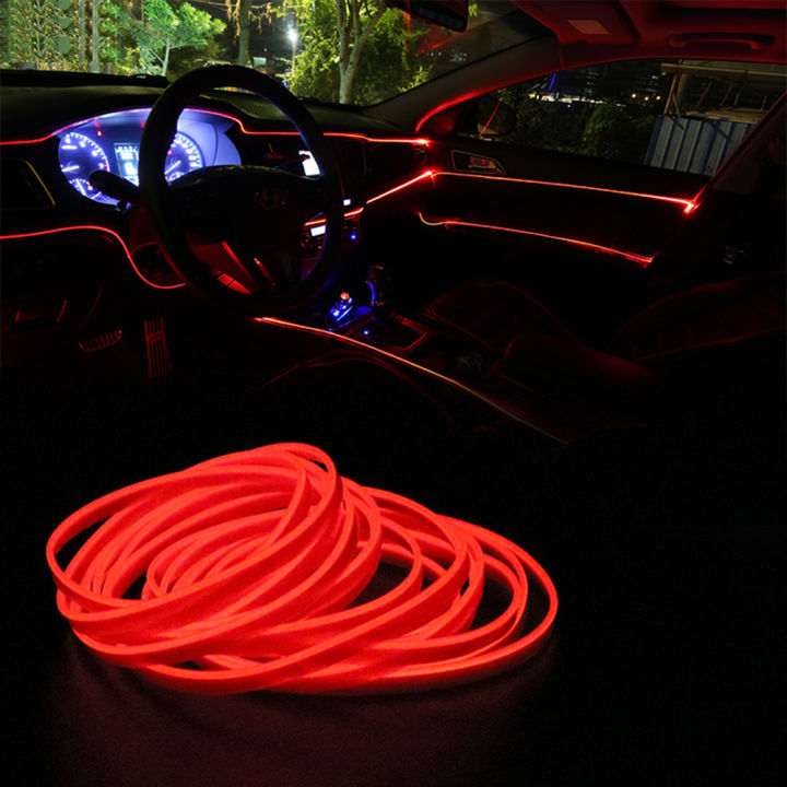 Car Interior Led Decorative Lamp El Wiring Neon Strip ,for Auto