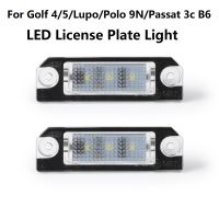 2Pcs 3LED License Number Plate Light Signal Lamp For VW Golf 4 97-05 Passat B6 Golf 5 03-08 Lupo Polo 9N Limousine Bright White