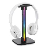 RGB Headphone Stand Gaming Pickup Music Sound Lights Headset Lamp Holder Base for Table Desk Display Tabletop Earphone Station