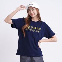 haas เสื้อยืดแขนสั้น ผู้หญิง Get Lets of sleep HBUK2315