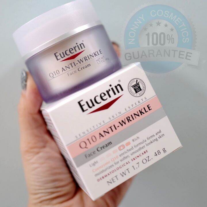 ครีมทาหน้า Eucerin Q10 AntiWrinkle Face Cream 48g ครีมบำรุงผิว