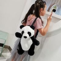 Korean Style Childrens Cute Panda Boys and Girls Cartoon Plush Bag