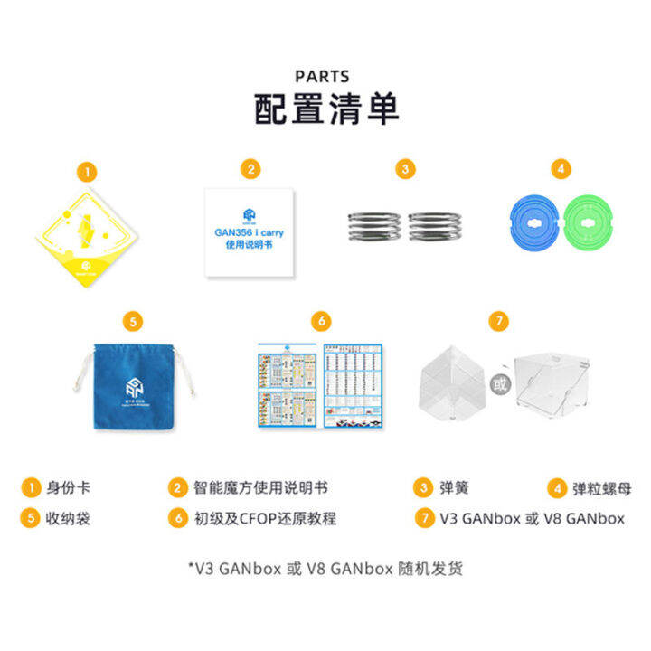 2023gan356i-carry-ลูกบาศก์อัจฉริยะลำดับที่สามออนไลน์กับแม่เหล็กเรียบของเล่นคลายการบีบอัดสำหรับผู้เริ่มต้น