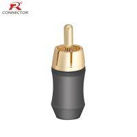 1PC RCA Connector RCA Male Plug HIFI Terminals High Quality Gold Plated Supporting up to 6.5mm Cable