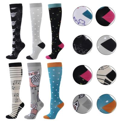 Braces Supports Compression Socks Fit for Medical Edema Diabetes Varicose Veins Socks Exercise Calf Pressure Socks Beauty Health