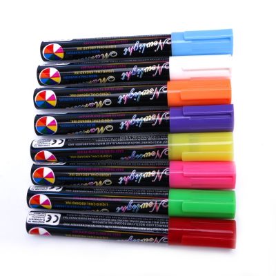 8 Colors Chalk Markers Chalkboard Erasable Dustless Water-Based Non-Toxic Liquid Pens Set