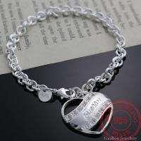 925 Sterling Silver Heart Couple Bracelets Ladies LOVE Charms Bangles Party Retro Jewelry Accessories For Women Gifts