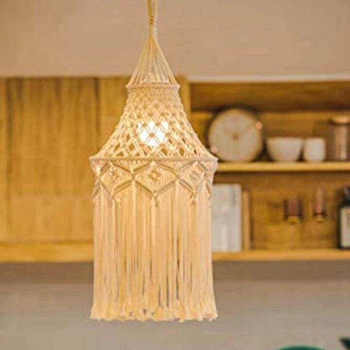 macrame-lamp-shade-hanging-pendant-light-cover-office-bedroom-living-room-nursery-dorm-room-bohemian-home-decor