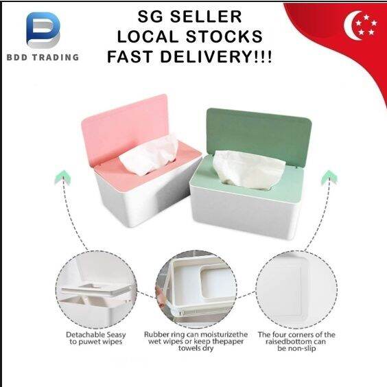 👍CHEAPEST!👍Wet Wipes Storage Box, Plastic Wet Wipes Dispenser with Lid