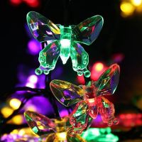 8 Modes 3050100 Solar Light Crystal Ball Waterproof LED String Lights Fairy Lights Garlands For Christmas Party Outdoor Decor