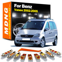 MDNG 13ชิ้นสำหรับ Benz Vaneo 2002 2003 2004 2005ยานพาหนะ LED ภายในโดมแผนที่ชุดไฟรถยนต์ Led หลอดไฟ C An BUS ไม่มีข้อผิดพลาด