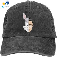 Levoncar Women&amp;Man Unisex Washed Logo Of Bad Bunny Infant Baseball Caps Adjustable Strapback