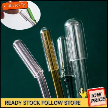 4pcs/set Silicone Straw Plug, Straw Cover For glass straw