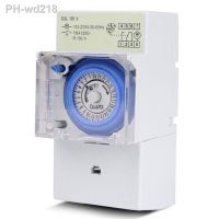 SUL181H Mechanical Timer Switch 220V 16A Din Rail Mount 24H 8 Settings Manual/Auto Controller Time Relay