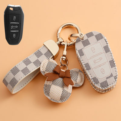 สำหรับ Peugeot 206 207 208 308 406 408 508 4008 2008 3008 5008 301 Key Chain ผู้ถือ