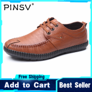 PINSV Formal Shoes for Men Leather Shoes Business Shoes Casual Shoes Male