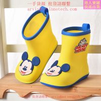 Disney [พร้อมส่ง] รองเท้าบูทกันฝน กันน้ํา กันลื่น ลายการ์ตูนมิกกี้ มินนี่เมาส์ สําหรับเด็กอนุบาล