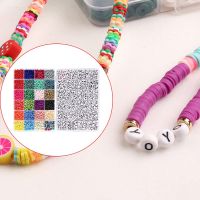 Q1FA Bead Craft Kit Set celet Beads for Jewelry Making Glass Seed Beads Alphabet Beads Acrylic Letter Beads Elastic String