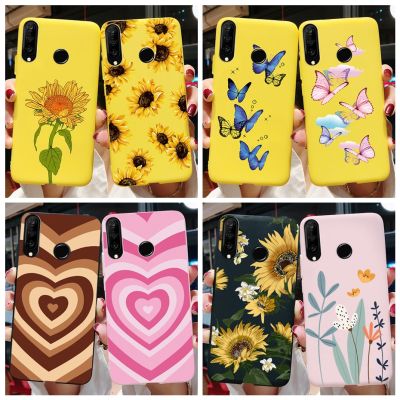 ↂ◄□ Daisy Flower Case For Huawei P30 Lite Pro TPU Case Matte Soft Cover For Huawei P30 P 30 Pro Lite P30Lite P30Pro Phone Cases Capa