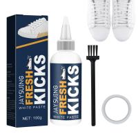 Shoe Cleaner Sneakers Kit Shoes Stain Polish Cleaner Gel Sneaker Whiten Cleaning Dirt Remover Set For White Shoe Boot Cleaning Shoe Care