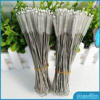 Reviln แปรงล้างหลอดดูด จุกนม ขนไนล่อน ไม่ทำให้เป็นรอย  Stainless steel soft straw straw brush