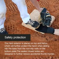 Wrist Protector Glove Baseball Protective Glove Adjustable Baseball Sliding Mitt with Extra Thick Fastener Tape for Wrist