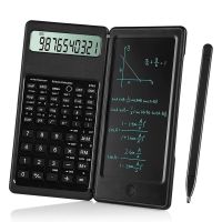 【YD】 6 Inch Scientific Calculator with Writing Tablet Notepad for Students Office