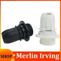 Merlin Irving Shop Screw ES E14 M10 Light Bulb Lamp Base Holder Pendant Socket &amp; Lampshade Collar 220V 110V