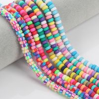 6mm 110pcs Abacus Clay Beads for Jewelry Making Macaron Color Round Polymer clay Bead DIY Handmade Bracelets Necklace Earrings Beads