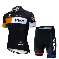 Cycling Set New 2020 STRAVA Men Cycling Clothing MTB Bike Clothes Breathable Anti-UV Road Bicycle Wear sports Cycling Jersey Set