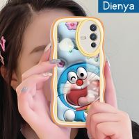 เคส Dienya สำหรับ VIVO V23 Pro 5G ลายการ์ตูนดอกไม้3D กันกระแทกแบบใสนิ่มเคสมือถือโปร่งใสลายกล้องถ่ายรูปที่สร้างสรรค์เคสซิลิกาเจลฝาครอบป้องกัน