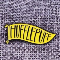 hot【DT】 Hufflepuff Houses Crests Brooch just and loyal pin perfect gift for potter fans