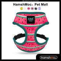 HamshMoc Breathable Dog Harness ปรับเสื้อกั๊กสัตว์เลี้ยงตาข่ายแฟชั่นนุ่ม Premium Nylon Webbing Comfort Control สำหรับเดินสุนัขขนาดกลางขนาดเล็ก