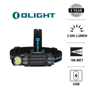 Đèn pin OLIGHT PERUN 2 sáng 2500lm chiếu xa 166m sử dụng pin 21700 4000mAh