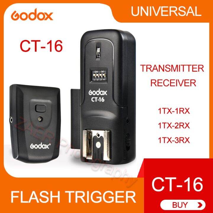 ชุด-ct-16-godox-1rx-1tx-1tx-1rx-พร้อมช่องเครื่องรับส่งสัญญาณ16ช่องแฟลชทริกเกอร์ไร้สายสากลสำหรับ-canon-nikon-fujifilm-speedlite-flash