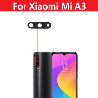 2ชิ้นสำหรับ Xiaomi Mi A3เลนส์กระจกกล้องถ่ายรูปกล้องด้านหลังเลนส์กระจกกล้องถ่ายรูปพร้อมกาวสำหรับเปลี่ยน Xiaomi Mi A3ซ่อมอะไหล่สำรอง