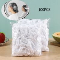 100 Pack Women 39;s Shower Caps Eco-Friendly Waterproof Shower Caps Food Seal Retractable Bag Charlotte Disposable Hair Shower Caps