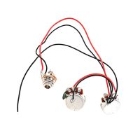 1 Set Bass Wiring Harness 250K 1V1T Jack for Precision Electric Bass Parts