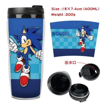 Sonic The Hedgehog Cartoon Around Sport Bottle 600Ml High Capacity