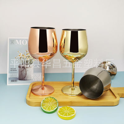 304สแตนเลสถ้วยค็อกเทลถ้วยไวน์โลหะแชมเปญที่สร้างสรรค์แก้วไวน์สีแดงถ้วย Stemware Nmckdl