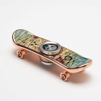 Finger SkateBoard Alloy Fingerboard Toy Professional Stents Fingers Skate Scrub Metal Toys Novelty Children Christmas Gift