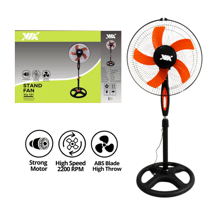 Total Tools Hardware AFFORDABLE HIGH QUALITY VIA STAND FAN 16 INCH
