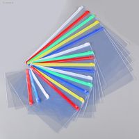 ❒● 20 pcs/set Stationery Storage Folder PVC Waterproof Zipper transparent edge bags file Paper bag Office School Supplies