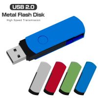 custom logo Waterproof USB Flash Drive Swivel Pen Drive 4GB 8GB 16GB Usb Sticks 32GB 64GB metal Pendrive usb 2.0 Flash Drive