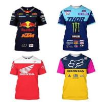 Factory direct spot FOX Red Bull Ferrari Ghost Claw KTM downhill suit bicycle road bike short-sleeved riding suit