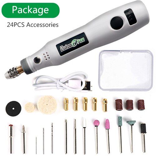 Mini Wireless Drill Electric Carving Pen Variable Speed USB