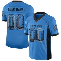 Customized Football Jersey for Men Blue Series Personlized Football Short Sleeves Athletic Tee Shirts Unisex Top