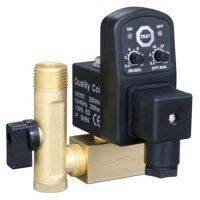 110/220/380VAC 24VDC 1/2 BSP Brass/Plastic Auto Electronic Drain Timer Water Valve Air Compressor Split Type IP65