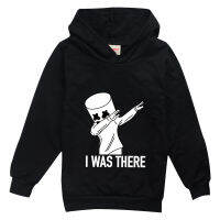 [ในสต็อก] DJ Marshmello ผ้าฝ้ายผสมการ์ตูน Hooded เสื้อกันหนาวเด็กเสื้อผ้า Hoodies สำหรับชายหญิง3-14ปีแขนยาวเด็กกีฬาฤดูใบไม้ผลิและฤดูใบไม้ร่วง